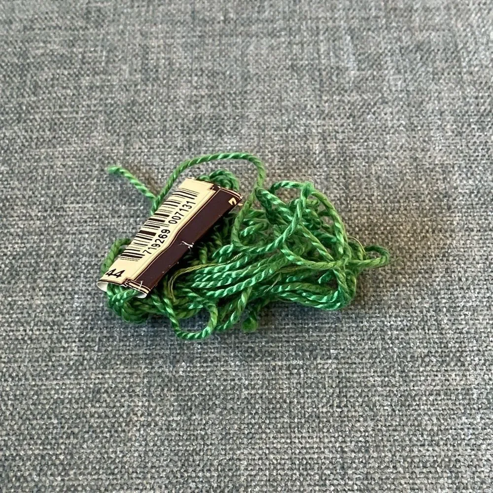 Green Needlepoint Thread Yarn